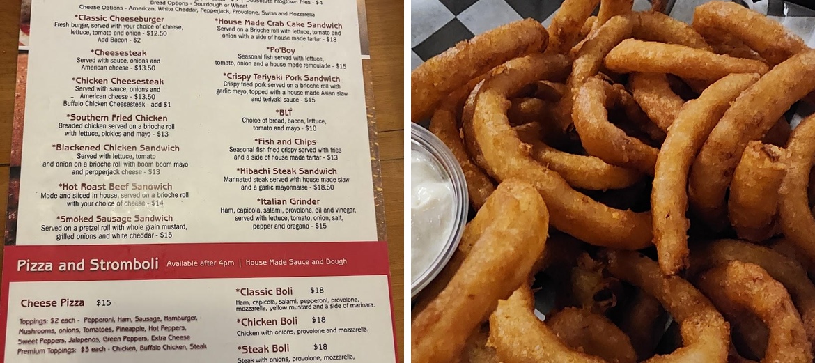 Frogtown Cafe Menu