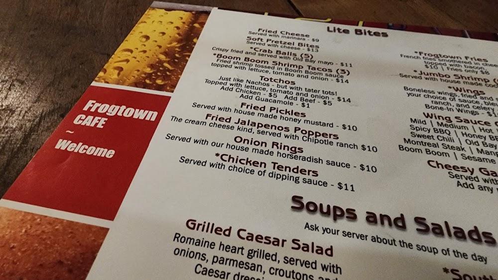 Frogtown Cafe Menu image 4