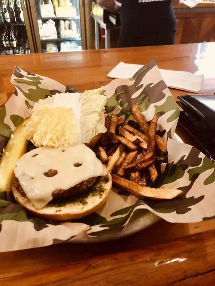 Mushroom and Swiss Burger